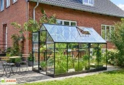 Halls Serre De Jardin En Aluminium Et Verre Trempé Qube 610 Noir 6,4 M² 9 Halls Serre De Jardin En Aluminium Et Verre Trempé Qube 610 Noir 6,4 M² -Garanta Jardin Magasin serre jardin aluminium verre trempe qube 610 noir 64m