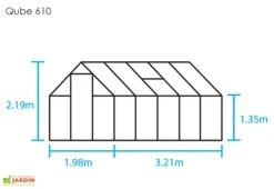 Halls Serre De Jardin En Aluminium Et Verre Trempé Qube 610 Noir 6,4 M² 11 Halls Serre De Jardin En Aluminium Et Verre Trempé Qube 610 Noir 6,4 M² -Garanta Jardin Magasin serre jardin aluminium verre trempe qube 610 noir 64m 3