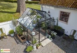 Halls Serre De Jardin En Aluminium Et Verre Trempé Qube 88 (6,6 M²) -Garanta Jardin Magasin serre jardin aluminium verre trempe qube 88 66m 3