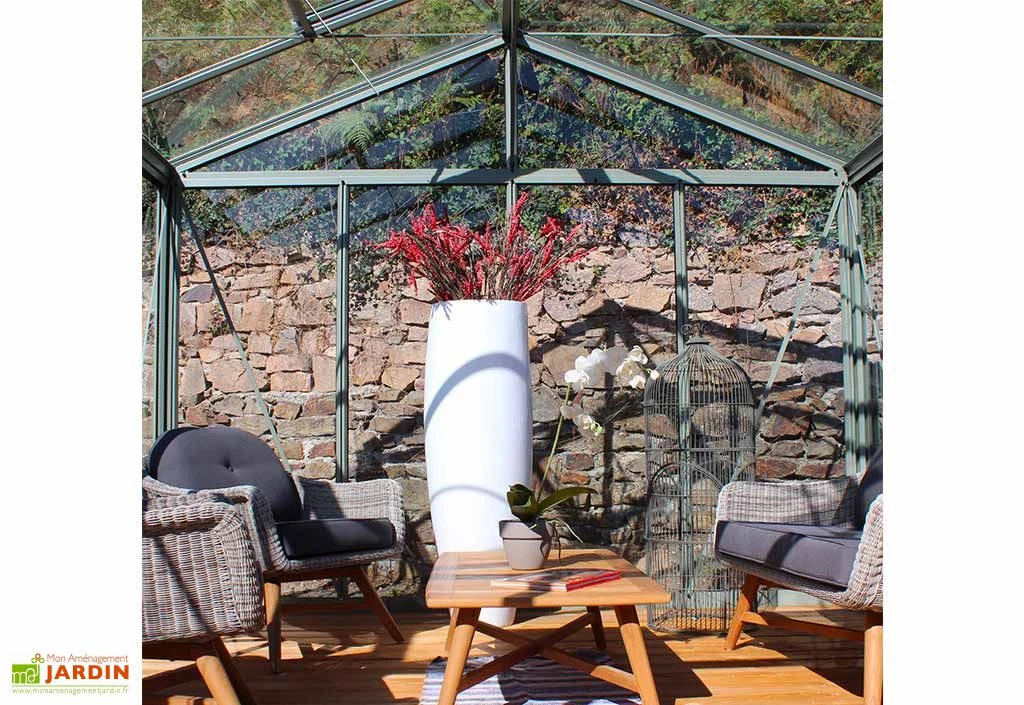 Serre De Jardin En Aluminium Et Verre Trempé Supra 12 M² 4 Serre De Jardin En Aluminium Et Verre Trempé Supra 12 M² – Image 2