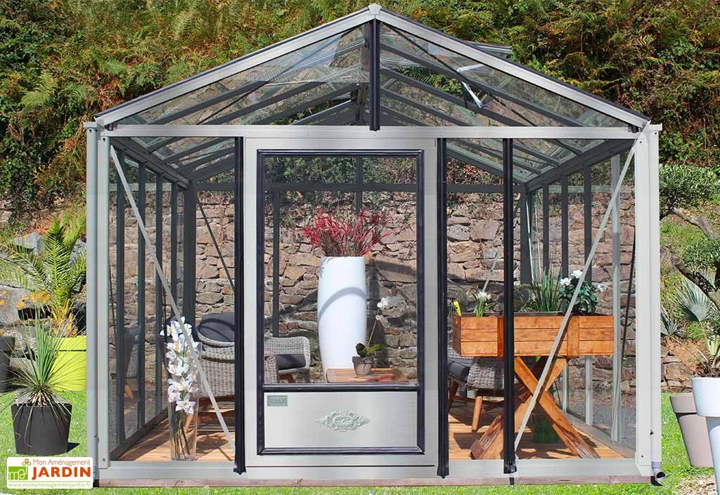 Serre De Jardin En Aluminium Et Verre Trempé Supra 12 M² 3 Serre De Jardin En Aluminium Et Verre Trempé Supra 12 M²