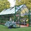 Serre De Jardin En Aluminium Et Polycarbonate Balance – Vert -Garanta Jardin Magasin serre jardin aluminium vert polycarbonate balance 8x16 1
