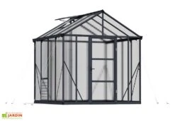 Serre De Jardin En Aluminium Et Polycarbonate Glory 6 M² - Grise -Garanta Jardin Magasin serre jardin glory 6m2 palram canopia