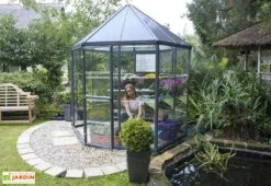 Serre De Jardin Hexagonale Aluminium/Polycarbonate Oasis 3,8 M² 10 Serre De Jardin Hexagonale Aluminium/Polycarbonate Oasis 3,8 M² -Garanta Jardin Magasin serre jardin hexagonale aluminium polycarbonate oasis 6 1 m 6