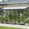 Halls Serre De Jardin Adossée En Verre Trempé Qube Lean-to 612 – 7,1 M² -Garanta Jardin Magasin serre jardin murale verre halls qube
