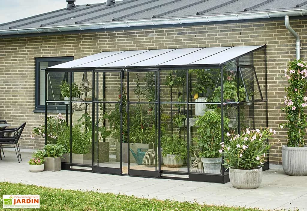 Halls Serre De Jardin Adossée En Verre Trempé Qube Lean-to 612 – 7,1 M² 3 Halls Serre De Jardin Adossée En Verre Trempé Qube Lean-to 612 – 7,1 M²