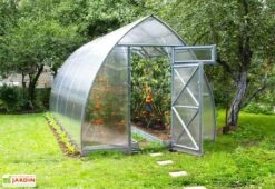 Serre De Jardin En Polycarbonate Et Acier Galvanisé -Garanta Jardin Magasin serre jardin ogive polycarbonate