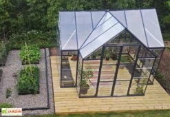 Serre De Jardin Polycarbonate Et Aluminium Victory Orangerie - 11 M² -Garanta Jardin Magasin serre jardin orangerie palram