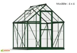 Serre De Jardin Polycarbonate Harmony Palram - Canopia Verte -Garanta Jardin Magasin serre jardin palram canopia harmony green 6x6 1