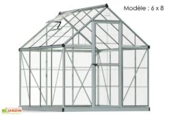 Serre De Jardin Polycarbonate Harmony Palram - Canopia Argent 13 Serre De Jardin Polycarbonate Harmony Palram - Canopia Argent -Garanta Jardin Magasin serre jardin palram canopia harmony silver 6x8 1