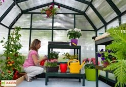 Serre De Jardin Polycarbonate Et PVC 5 X 2,5 M – Hobby Gardener 8x16 -Garanta Jardin Magasin serre jardin palram hobby gardener polycarbonate pvc vert 1 1