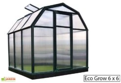Serre De Jardin Verte Polycarbonate Et PVC – Eco Grow 10 Serre De Jardin Verte Polycarbonate Et PVC – Eco Grow -Garanta Jardin Magasin serre jardin polycarbonate palram ecogrow 6x6 1