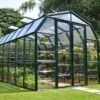 Serre De Jardin Polycarbonate Et PVC 10 M² – Grand Gardener 8x12 -Garanta Jardin Magasin serre jardin pvc vert polycarbonate transparent grand gardener 8x12 1