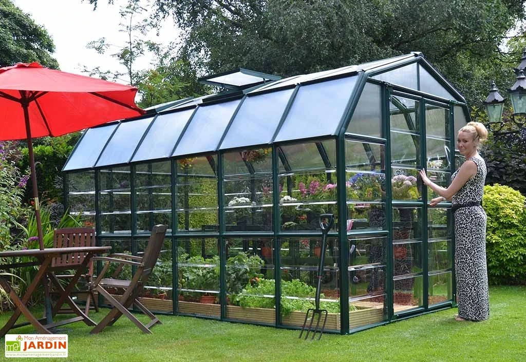 Serre De Jardin Polycarbonate Et PVC 10 M² – Grand Gardener 8x12 6 Serre De Jardin Polycarbonate Et PVC 10 M² – Grand Gardener 8x12 – Image 4