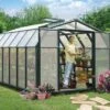 Serre De Jardin Polycarbonate Et PVC 4 X 2,5 M – Hobby Gardener 8x12 -Garanta Jardin Magasin serre jardin rion pvc vert polycarbonate hobby gardener 8x12 4