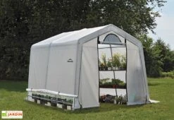 Serre De Jardin Souple Avec Aérations En Polyéthylène Et Acier 9 M² -Garanta Jardin Magasin serre jardin souple 9m2 bache polyethylene 3m 1