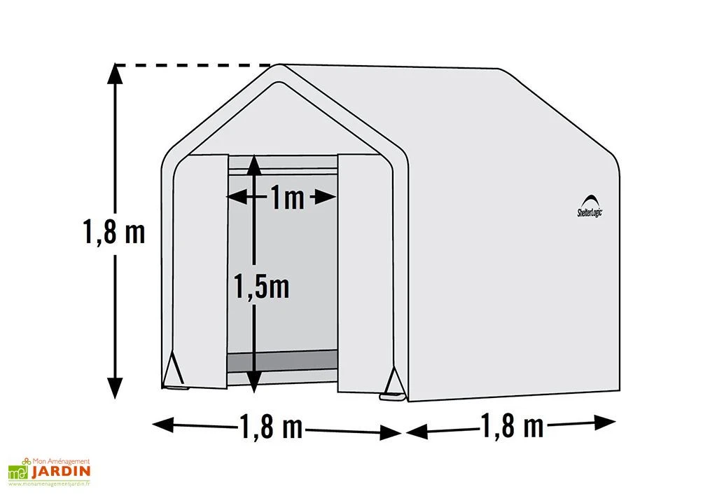 Serre De Jardin Souple Avec Aérations En Polyéthylène Et Acier 3 M² 4 Serre De Jardin Souple Avec Aérations En Polyéthylène Et Acier 3 M² – Image 2