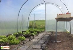 Serre Tunnel Tonneau En Polyéthylène 18 M² - Essentielle 6 X 3 M -Garanta Jardin Magasin serre jardin tunnel essentielle tonneau 2 1