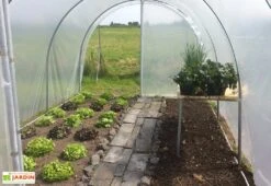 Serre Tunnel Tonneau En Polyéthylène 18 M² - Essentielle 6 X 3 M -Garanta Jardin Magasin serre jardin tunnel essentielle tonneau 1