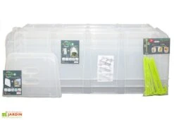 Serre De Jardin Tunnel De Forçage : Bases + Embouts + Piquets (105 X 39 X 30 Cm) -Garanta Jardin Magasin serre jardin tunnel forcage avec piquets