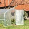 Serre Tunnel Tonneau En Polyéthylène 9 M² - 4 Saisons 3 X 3 M -Garanta Jardin Magasin serre jardin tunnel polyethylene tonneau 4 saisons 300x300cm