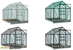 Serre Jardin Aluminium Verre Ivy 5 M² – Plusieurs Coloris 11 Serre Jardin Aluminium Verre Ivy 5 M² – Plusieurs Coloris -Garanta Jardin Magasin serre jardin verre aluminium ivy introgrow