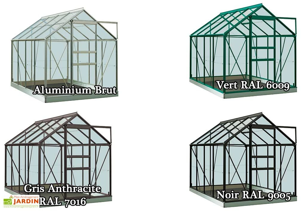 Serre Jardin Aluminium Verre Ivy 5 M² – Plusieurs Coloris 7 Serre Jardin Aluminium Verre Ivy 5 M² – Plusieurs Coloris – Image 5