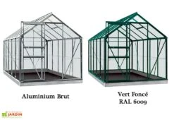 Serre Jardin Aluminium Verre Lily 6,2 M² – Plusieurs Coloris -Garanta Jardin Magasin serre jardin verre aluminium lily introgrow 4