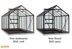 Serre Jardin Aluminium Verre Lily 6,2 M² – Plusieurs Coloris -Garanta Jardin Magasin serre jardin verre aluminium lily introgrow 5