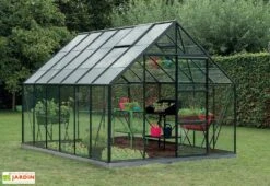 Serre Jardin Aluminium Verre Oliver 9,9 M² – Plusieurs Coloris -Garanta Jardin Magasin serre jardin verre aluminium oliver introgrow 2