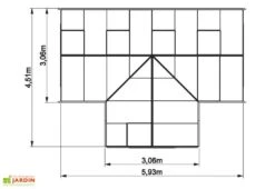 Serre De Jardin Orangerie 22,59 M² -Garanta Jardin Magasin serre jardin verre trempe 22m2 2