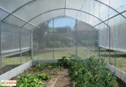 Serre Tunnel Tonneau En Polyéthylène 27 M² - 4 Saisons 9 X 3 M