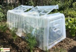 Serre De Jardin Tunnel De Culture : Bases + Embouts + Piquets (79 X 59 X 50 Cm)