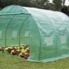 Serre De Jardin Tunnel 3x3m En Polyéthylène Vert Renforcé -Garanta Jardin Magasin serre tunnel polyethylene habrita 3