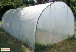 Serre De Jardin Tunnel Richel En Polyéthylène 2 X 180 µ - 2 Portes Zippées (18 M²) -Garanta Jardin Magasin serre tunnel richel
