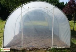 Serre Tunnel Richel En Polyéthylène 2 X 180 µ - 1 Porte Zippée (13,5 M²) -Garanta Jardin Magasin serre tunnel richel polyethylene