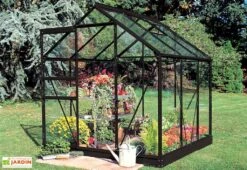 Halls Serre De Jardin En Aluminium Et Verre Popular 66 (3,8 M²) -Garanta Jardin Magasin serre verre aluminium halls popular 66
