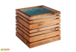 Bac à Fleurs En Bois Lign Z 60 (60x60x50cm) -Garanta Jardin Magasin structure bac a fleurs