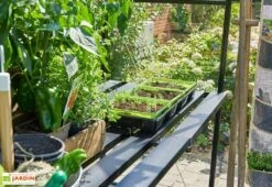 Table De Jardinage En Aluminium Pour Serre Halls Qube 68 (64 X 224 Cm) -Garanta Jardin Magasin table jardinage aluminium serre halls qube 68 64 224 cm 1