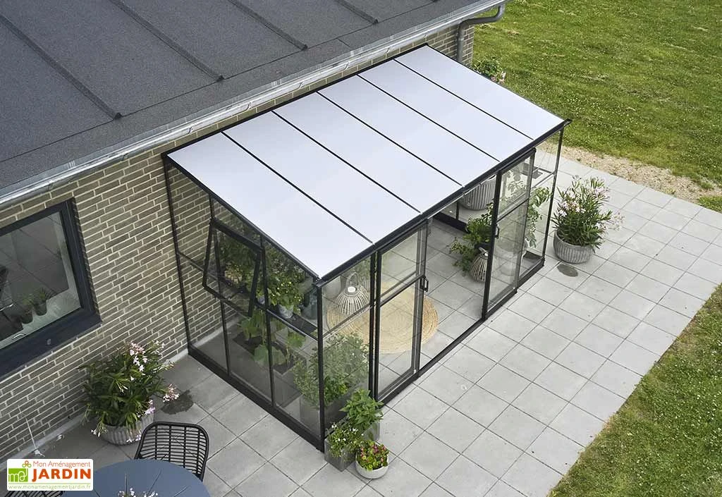Halls Serre De Jardin Adossée En Verre Trempé Qube Lean-to 612 – 7,1 M² 7 Halls Serre De Jardin Adossée En Verre Trempé Qube Lean-to 612 – 7,1 M² – Image 5