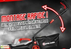 Tondeuse à Gazon Électrique 1800 W – 40 Cm Bac Récolteur 40 L -Garanta Jardin Magasin tondeuse electrique 1800w elem garden tde1840p montage rapide