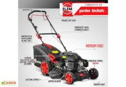 Tondeuse Thermique Autotractée 173 CC – 50 Cm -Garanta Jardin Magasin tondeuse thermique 173cc elem garden ttac51t173 22