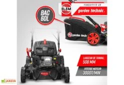 Tondeuse Thermique Autotractée 173 CC – 50 Cm -Garanta Jardin Magasin tondeuse thermique autotractee elem garden ttac51t173 22