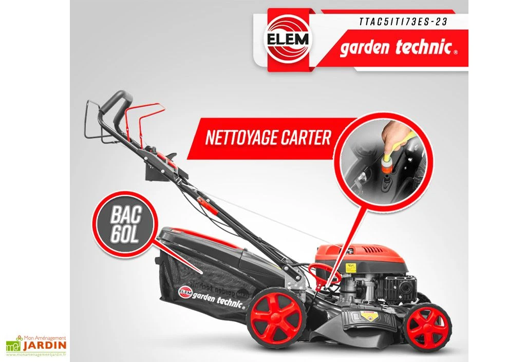 Tondeuse Thermique Autotractée 173 CC Démarreur électrique – 50 Cm 7 Tondeuse Thermique Autotractée 173 CC Démarreur électrique – 50 Cm – Image 5