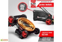 Tondeuse Thermique Autotractée 144,3 CC – 46 Cm 11 Tondeuse Thermique Autotractée 144,3 CC – 46 Cm -Garanta Jardin Magasin tondeuse thermique elem garden wttac46t144 22 bac 60l