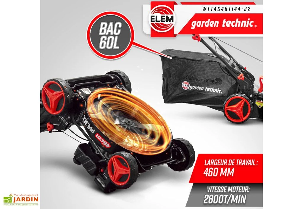 Tondeuse Thermique Autotractée 144,3 CC – 46 Cm 7 Tondeuse Thermique Autotractée 144,3 CC – 46 Cm – Image 5