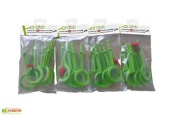 Tuteur Avec Attaches Mikado Vert Anis 150 Cm (Lot De 6) -Garanta Jardin Magasin tuteurs tomate 150cm plastique mikado france attaches anis