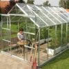 Serre De Jardin En Verre Trempé Lams 9,7 M² - Laurus Alu Naturel -Garanta Jardin Magasin uranus 11500 1