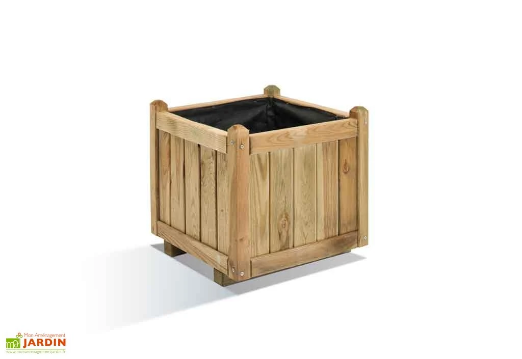 Bac à Fleurs Vendôme 50 (46x46x44) 3 Bac à Fleurs Vendôme 50 (46x46x44)