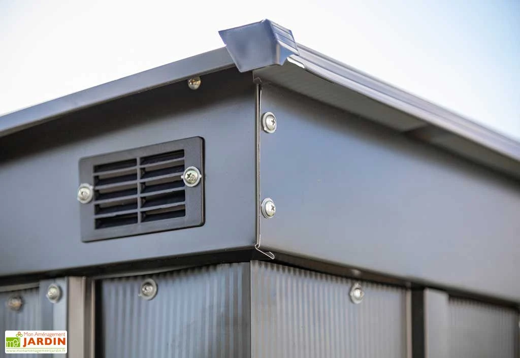 Armoire De Jardin En Acier Galvanisé 195 X 120 Cm 5 Armoire De Jardin En Acier Galvanisé 195 X 120 Cm – Image 3